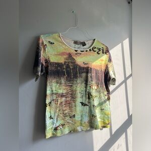 Jane Ashley Multicolor Graphic Tee